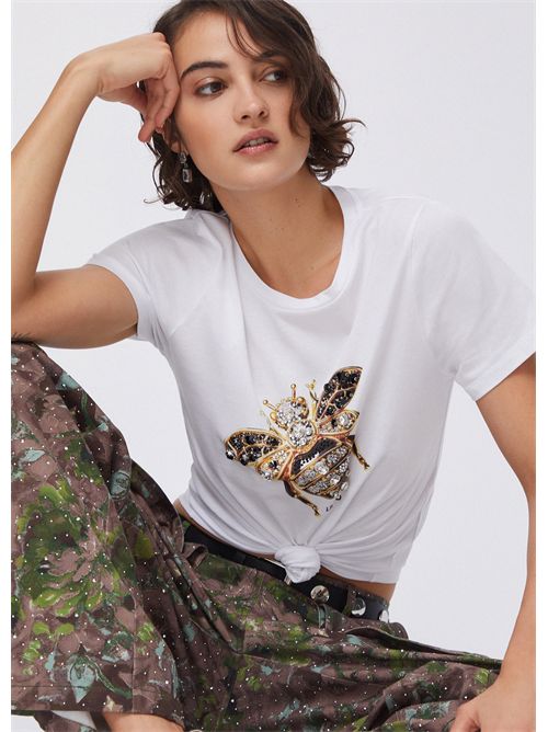 T-shirt woman white LIU JO | WA6237JS923/P9779